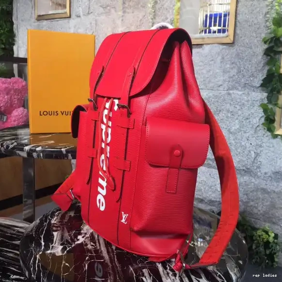 Cheap backpack Supreme Vuitton Louis 0529
